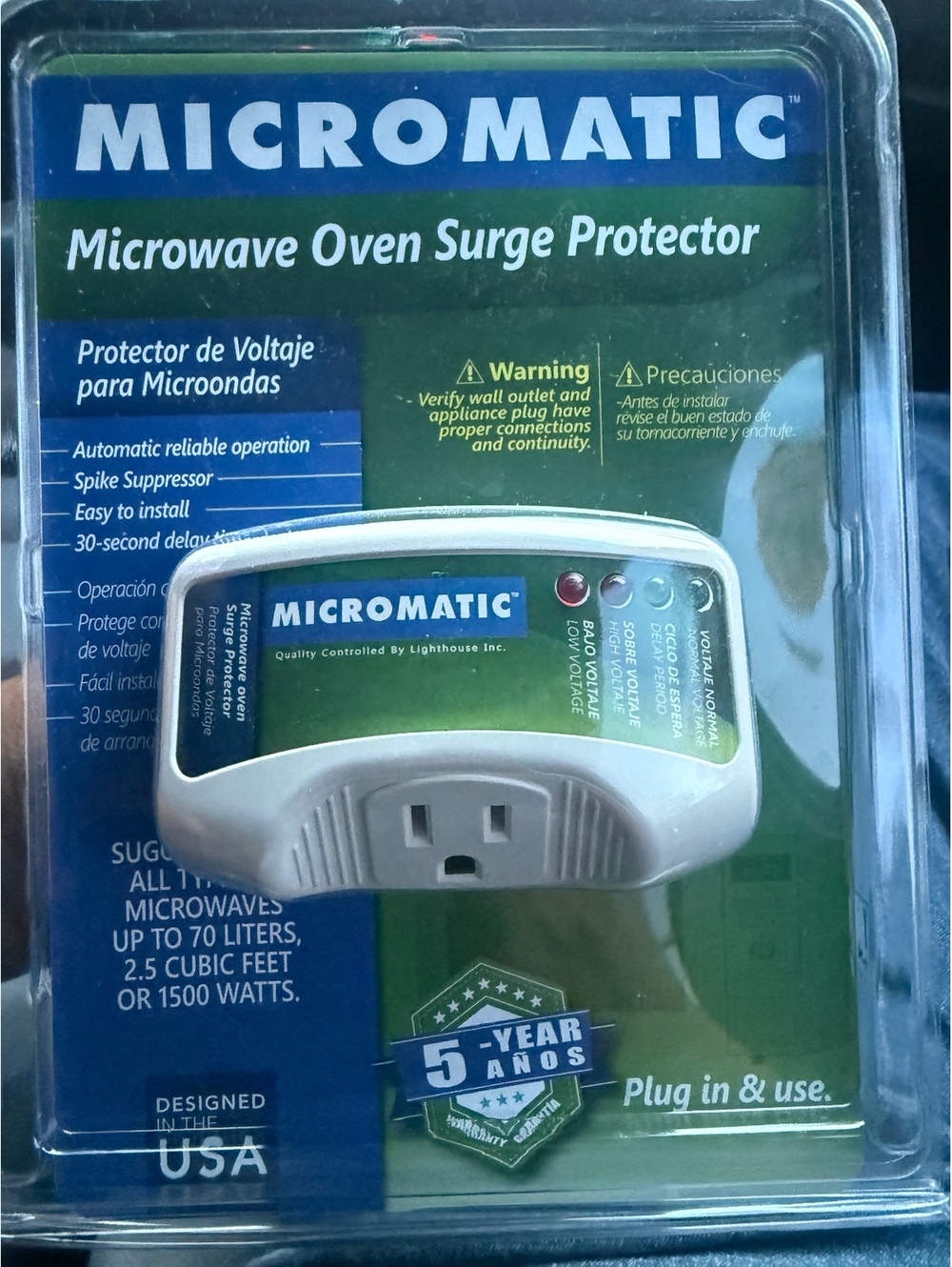 Micromatic Microwave Oven Surge Protector Model WS 2910
